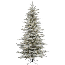 Load image into Gallery viewer, Slim Sierra Flocked Sierra Fir Slim Artificial Christmas Tree, 6.5&#39; H
