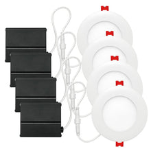 Load image into Gallery viewer, Slimline 4&quot; Recessed Lighting Kit (Set of 4) 4045RR
