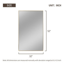 Load image into Gallery viewer, 52&quot; x 32&quot; Gold Sneller Glam Bathroom / Vanity Mirror OG520

