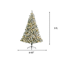 Load image into Gallery viewer, Snowy Imperial White Pine 9&#39; Artificial Christmas Tree 3226RR
