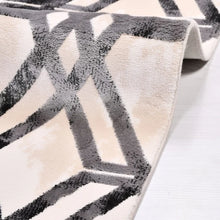 Load image into Gallery viewer, Sobina Machine Woven Performance Black/Beige Rug, 4&quot; x 6&quot;
