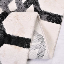 Load image into Gallery viewer, Sobina Machine Woven Performance Black/Beige Rug, 4&quot; x 6&quot;
