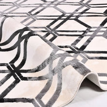 Load image into Gallery viewer, Sobina Machine Woven Performance Black/Beige Rug, 4&quot; x 6&quot;
