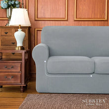 Load image into Gallery viewer, Soft Stretch Separate Box Cushion Loveseat Slipcover
