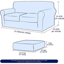Load image into Gallery viewer, Soft Stretch Separate Box Cushion Loveseat Slipcover
