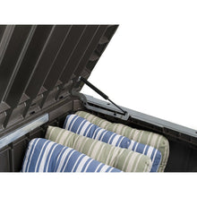 Load image into Gallery viewer, Sol 72 Outdoor™ Yancy 150 Gallons Gallon Water Resistant Resin Lockable Deck Box in Brown 2278AH
