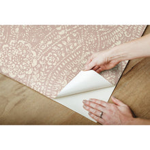 Load image into Gallery viewer, Solenne Ornate Ogee 16.5' L x 20.5" W Peel and Stick Wallpaper Roll GL1811
