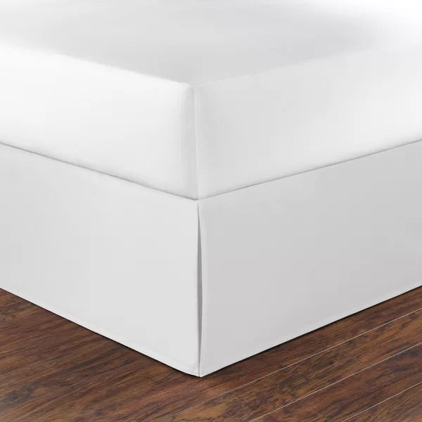 Solid Bedskirt 100% Cotton Fitted 15