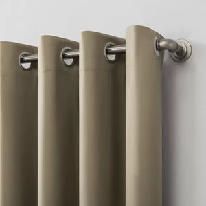 Solid Blackout Grommet Single Curtain Panel, 40" x 63" (SET OF 2)