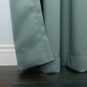 Solid Blackout Grommet Single Curtain Panel, 40" W x 84" L, (Set of 4)