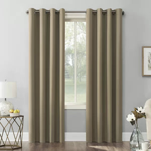 Solid Blackout Grommet Single Curtain Panel, 40" x 63" (SET OF 2)