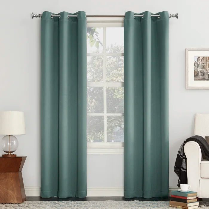 Solid Blackout Grommet Single Curtain Panel, 40