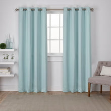 Load image into Gallery viewer, Solid Blackout Thermal Grommet Curtain Panels (Set of 2) 380DC
