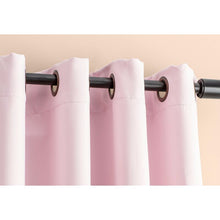 Load image into Gallery viewer, Solid Blackout Thermal Grommet Curtain Panels, 84&quot; L x 52&quot; W

