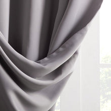 Load image into Gallery viewer, 100&quot; x 84&quot; Solid Blackout Thermal Grommet Curtain Panel, (Set of 2)
