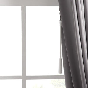 100" x 84" Solid Blackout Thermal Grommet Curtain Panel, (Set of 2)