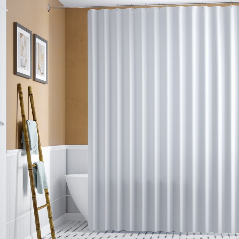 Solid Color Single Shower Curtain