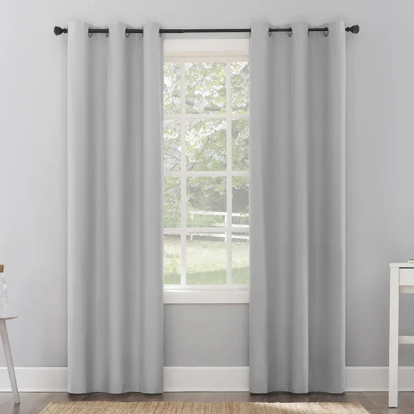 Solid Max Blackout Thermal Grommet Single Curtain Panel, 40