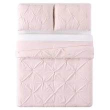 Load image into Gallery viewer, King Duvet Cover + 2 Shams Blush Solid Microfiber Modern &amp; Contemporary Duvet Cover Set
