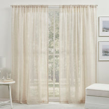 Load image into Gallery viewer, Solid Sheer Rod Pocket Single Curtain Panel, (Set of 2),  54&quot; W x 96&quot; L
