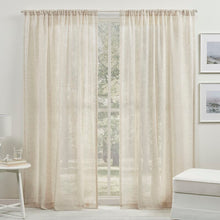Load image into Gallery viewer, Solid Sheer Rod Pocket Single Curtain Panel, (Set of 2), 54&quot; W x 96&quot; L
