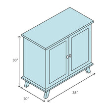 Load image into Gallery viewer, Solid Wood 2 - Door Accent Cabinet 5773RR
