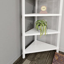 Load image into Gallery viewer, Solid Wood Corner Bookcase, 74.75&quot;H x 30.5&quot;W
