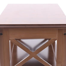 Load image into Gallery viewer, Solid Wood Shelves Storage Bench
