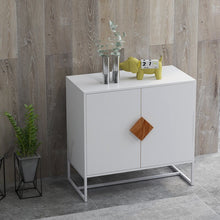 Load image into Gallery viewer, Solid Wood Square Shape Handle 2 Doors Sideboard 5835RR

