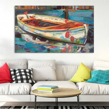 Load image into Gallery viewer, 18&quot; H x 30&quot; W x 1&quot; D Solo Boat - Painting
