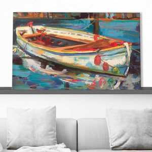 18" H x 30" W x 1" D Solo Boat - Painting