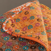 Load image into Gallery viewer, Tangerine Somerton 100% Cotton Throw GL2011
