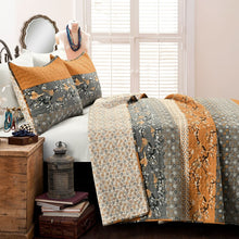 Load image into Gallery viewer, Somerton 100% Cotton 320 TC Reversible 3 Piece Quilt Set, full/queen
