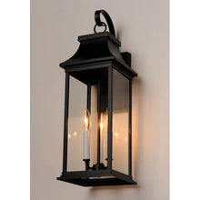 Load image into Gallery viewer, Sona Black 3 - Bulb 24&#39;&#39; H Outdoor Wall Lantern
