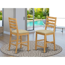 Load image into Gallery viewer, Songer Linen Fabric Ladder Back Side Chair (Set of 2) 7391RR
