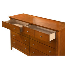 Load image into Gallery viewer, Sonja 8 Drawer Double Dresser Oak #1898HW - OUT OF BOX

