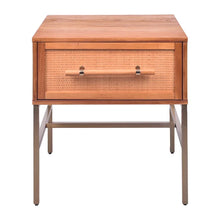 Load image into Gallery viewer, Sophia 25&#39;&#39; Tall 1 - Drawer Stainless Steel Nightstand
