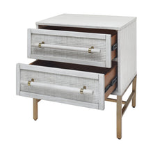 Load image into Gallery viewer, Distressed White Sophia 2 Drawer Nightstand (LW283)
