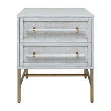 Load image into Gallery viewer, Distressed White Sophia 2 Drawer Nightstand (LW283)
