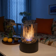 Load image into Gallery viewer, Sophie Metal Bio-Ethanol Outdoor Tabletop Fireplace with Flame Guard Set Of 2 #2287HW
