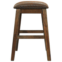 Load image into Gallery viewer, (2) 24&quot; Brown Upholstered Bar Stools #9446
