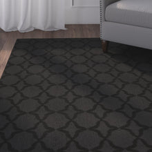Load image into Gallery viewer, Southington Geometric Tufted Black Area Rug 7268
