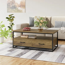 Load image into Gallery viewer, Light Brown Southside Frame Coffee Table with Storage
