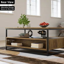 Load image into Gallery viewer, Light Brown Southside Frame Coffee Table with Storage
