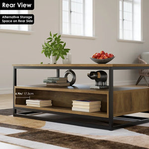 Light Brown Southside Frame Coffee Table with Storage