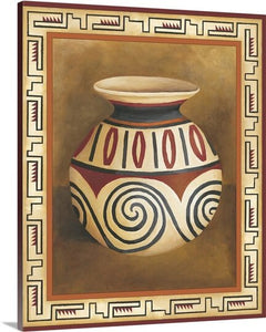 36" H x 29" W x 1.5" D Brown/Beige 'Southwest Pottery IV' Chariklia Zarris Painting Print 5137RR