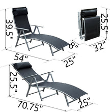 Load image into Gallery viewer, Southwold Patio Reclining Chaise Lounge with Cushion, 6133
