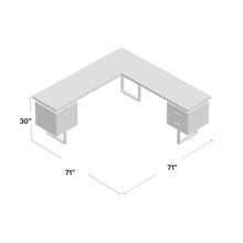 Load image into Gallery viewer, Sova L-Shape Executive Desk MRM2805
