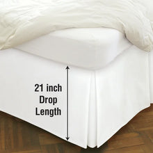 Load image into Gallery viewer, King White Space Saver Tailored 21&quot; Bed Skirt
