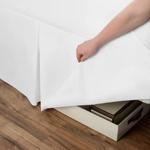 Load image into Gallery viewer, King White Space Saver Tailored 21&quot; Bed Skirt
